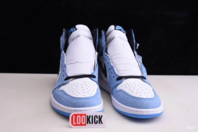 Bmlin shoes AIR JORDAN HIGH RETRO WHITE 1 BLACK 555088-134 UNIVERSITY BLUE 0725